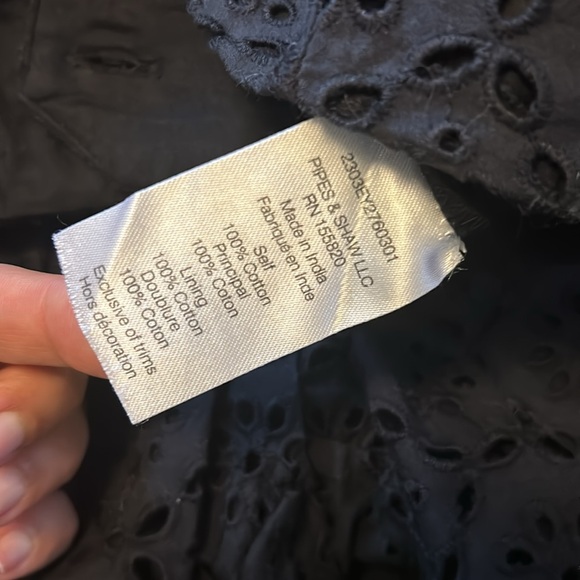 Veronica Beard Riggs eyelet Pant in black size 2 - Picture 5 of 6